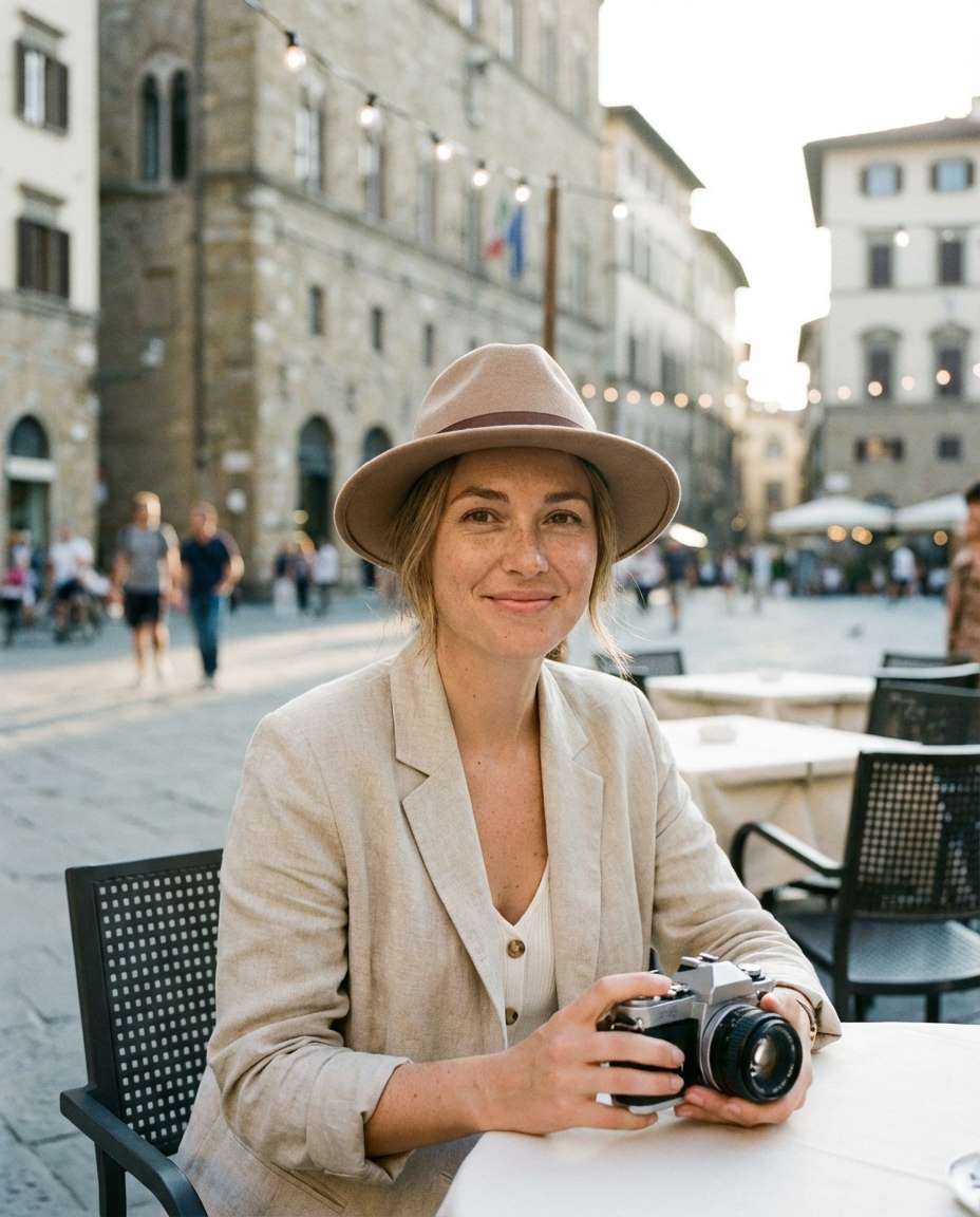 Golden Hour Portrait AI portrait example — AI Travel Photography Prompt