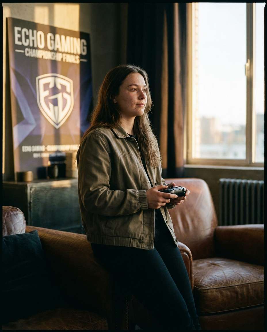 Golden Hour Portrait AI portrait — Gemini AI Esports Poster Prompts