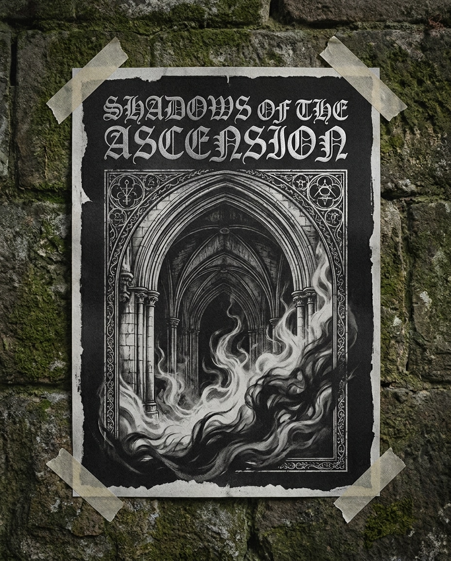 Gothic Cathedral Type AI portrait example — Gemini AI Dark Aesthetic Poster Prompts