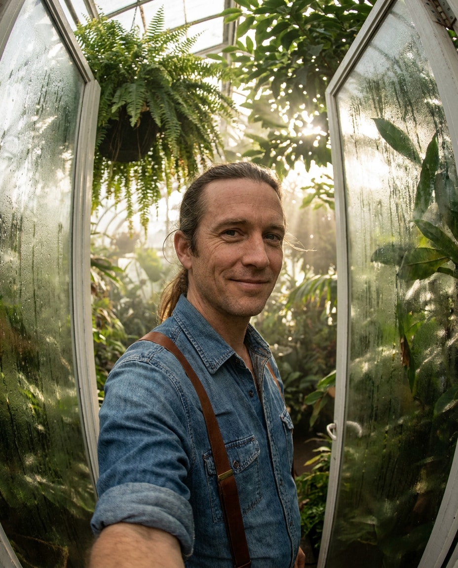 Greenhouse Portrait AI portrait — Free Copy & Paste