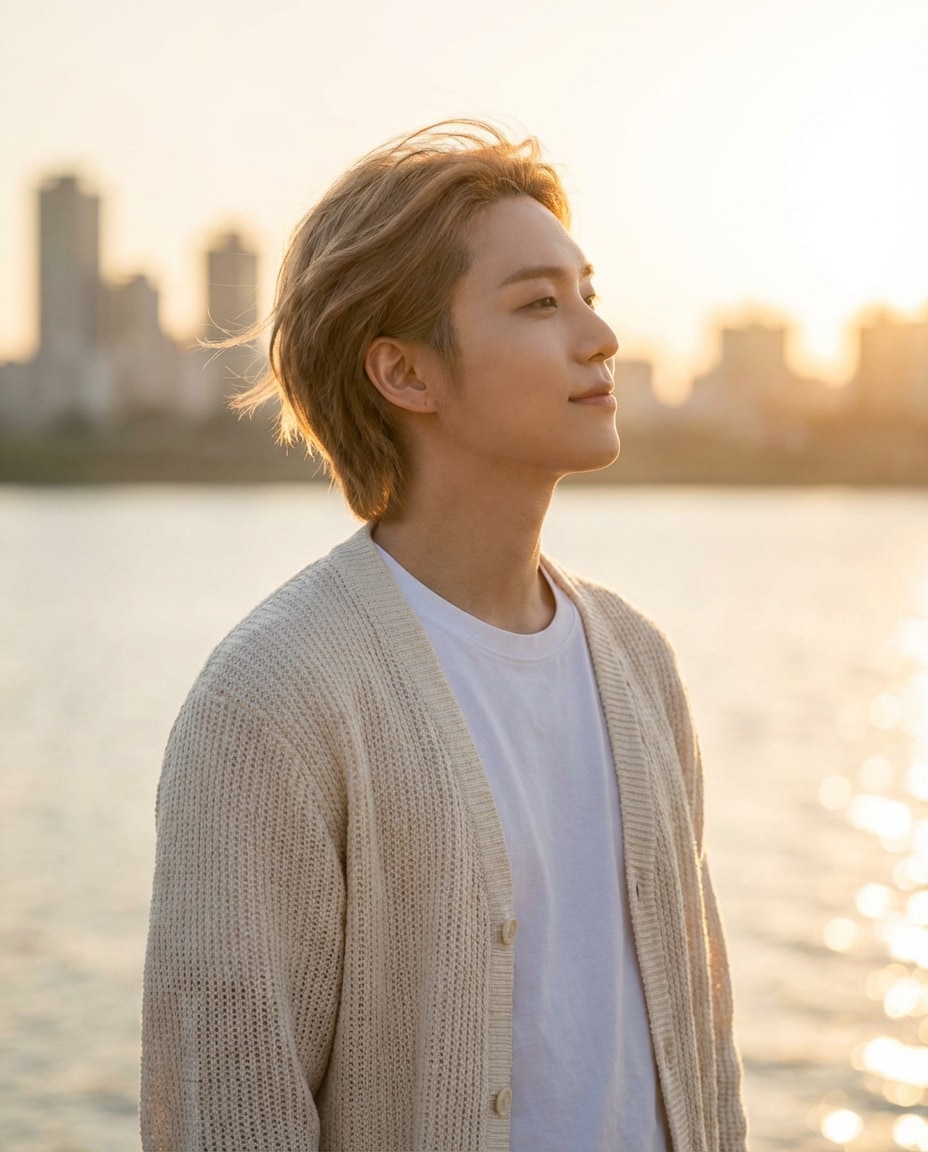 Han River Sunset AI portrait
