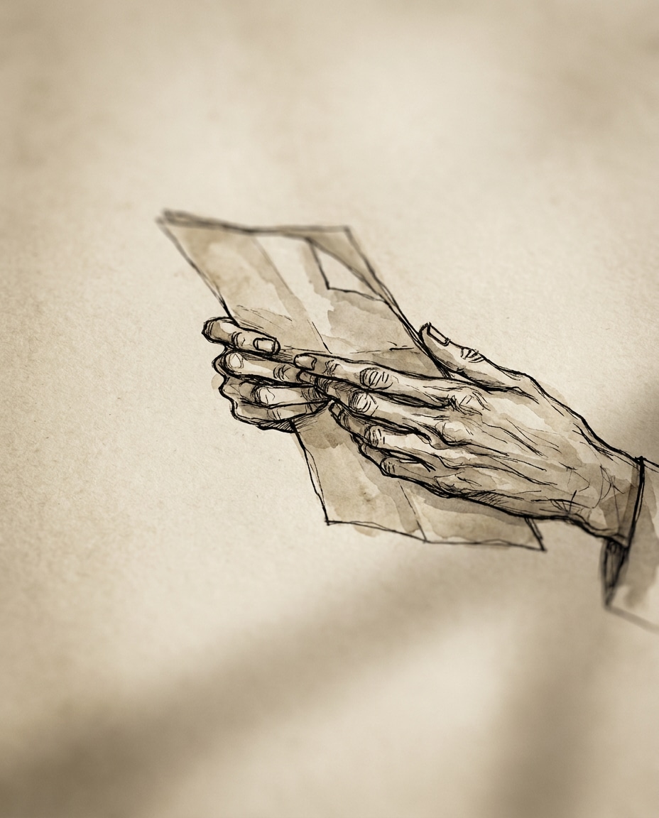 Hands and Letter AI portrait example — Gemini & ChatGPT AI Egon Schiele Art Prompts