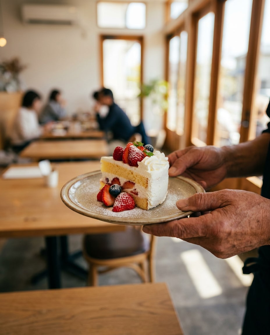 Hands Presenting Plate AI portrait — Gemini AI Strawberry Shortcake Photo Prompt