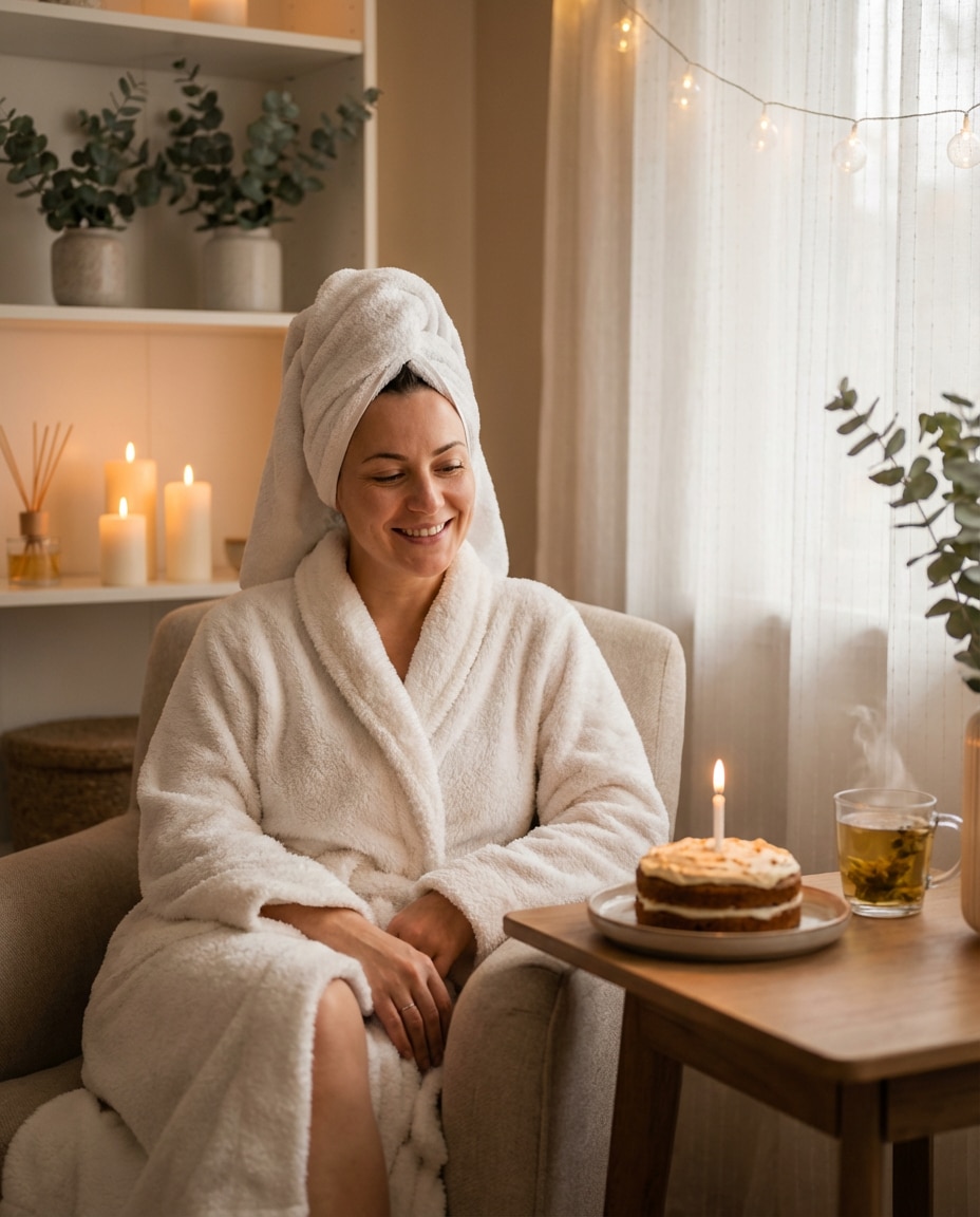 Home Spa Birthday AI portrait