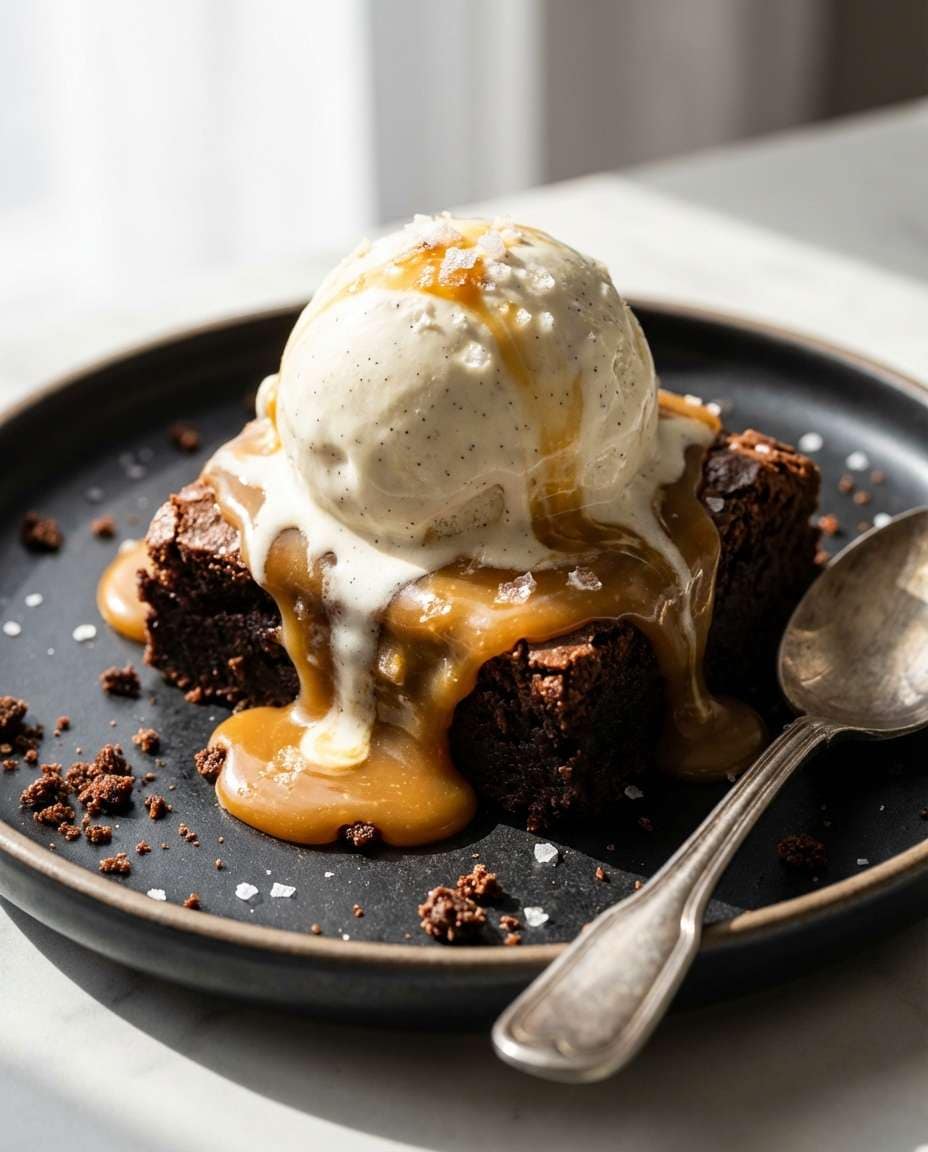 Ice Cream Melt Macro AI portrait example — AI Food Photography Prompt