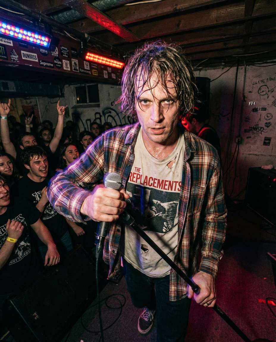 Indie Basement Show AI portrait — Gemini AI Singer Photo Prompts