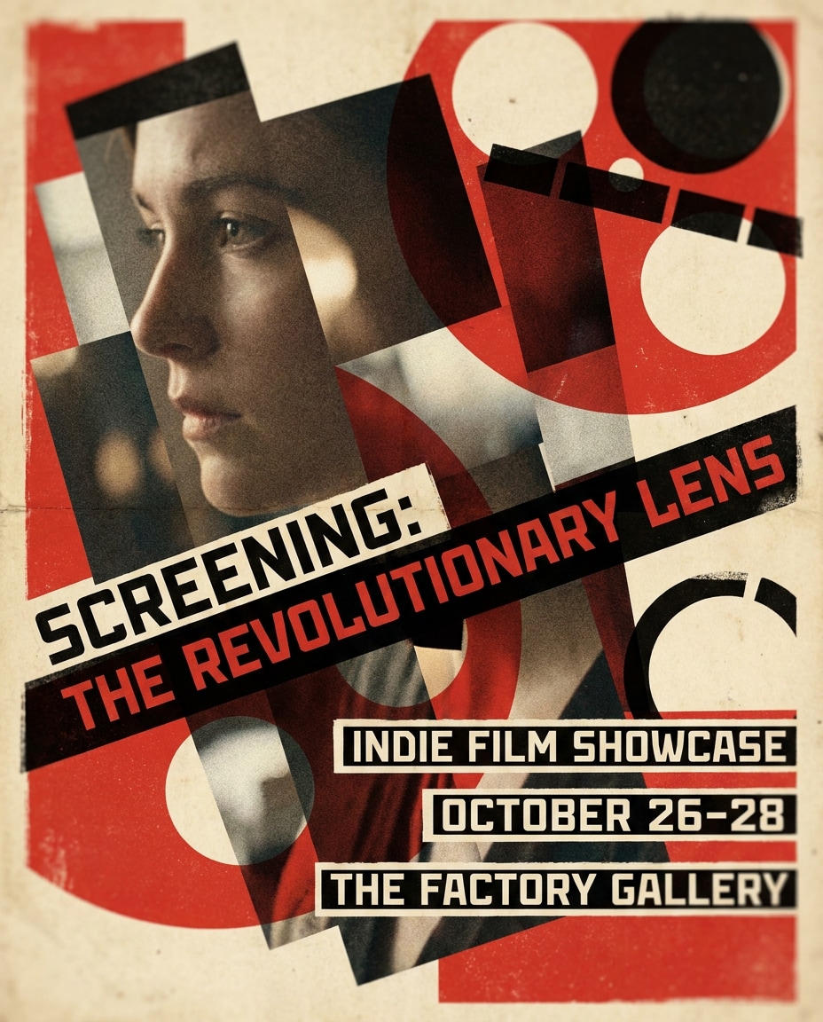 Indie Film Screening AI portrait
