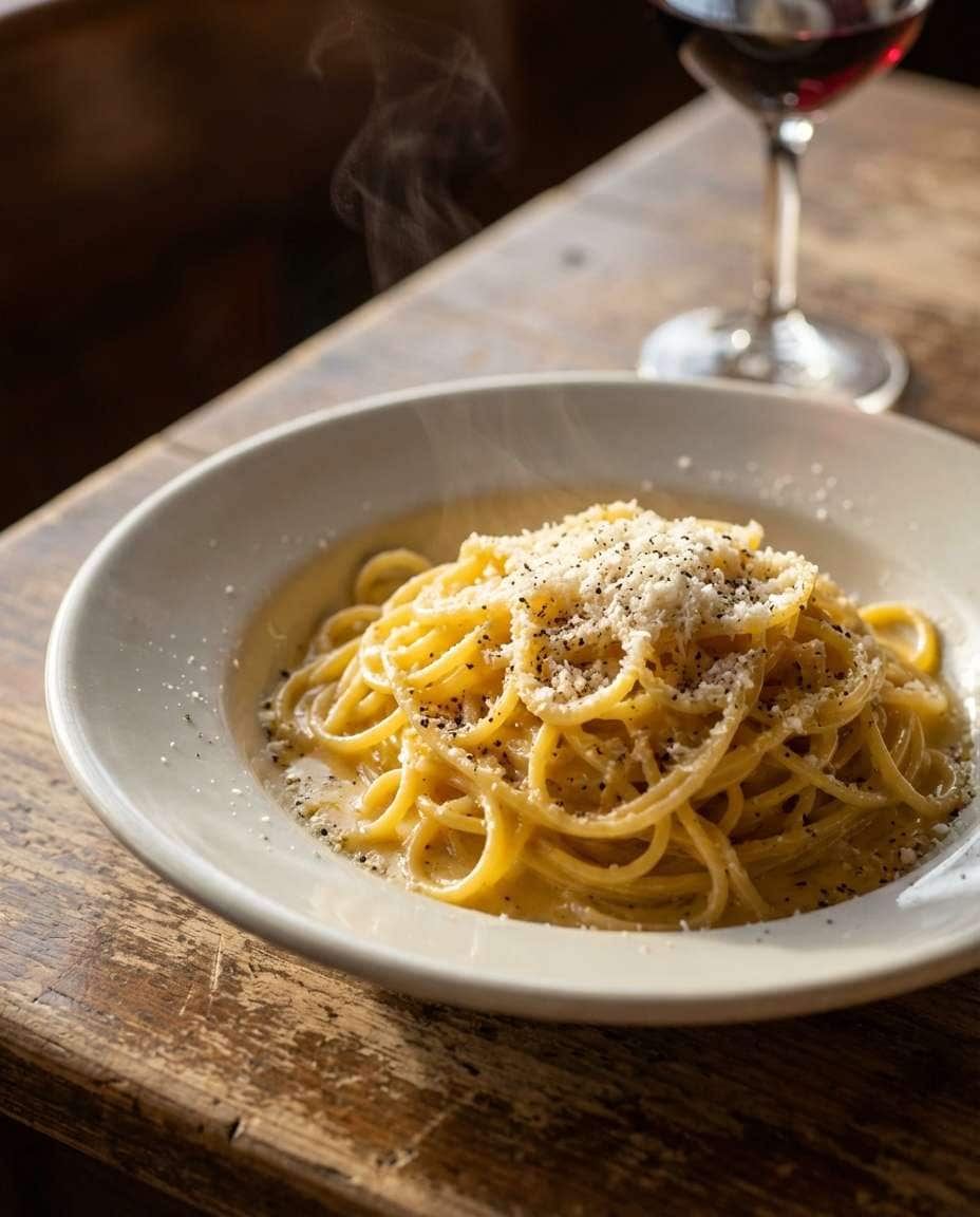 Italian Pasta Twirl AI portrait example — AI Food Photography Prompt