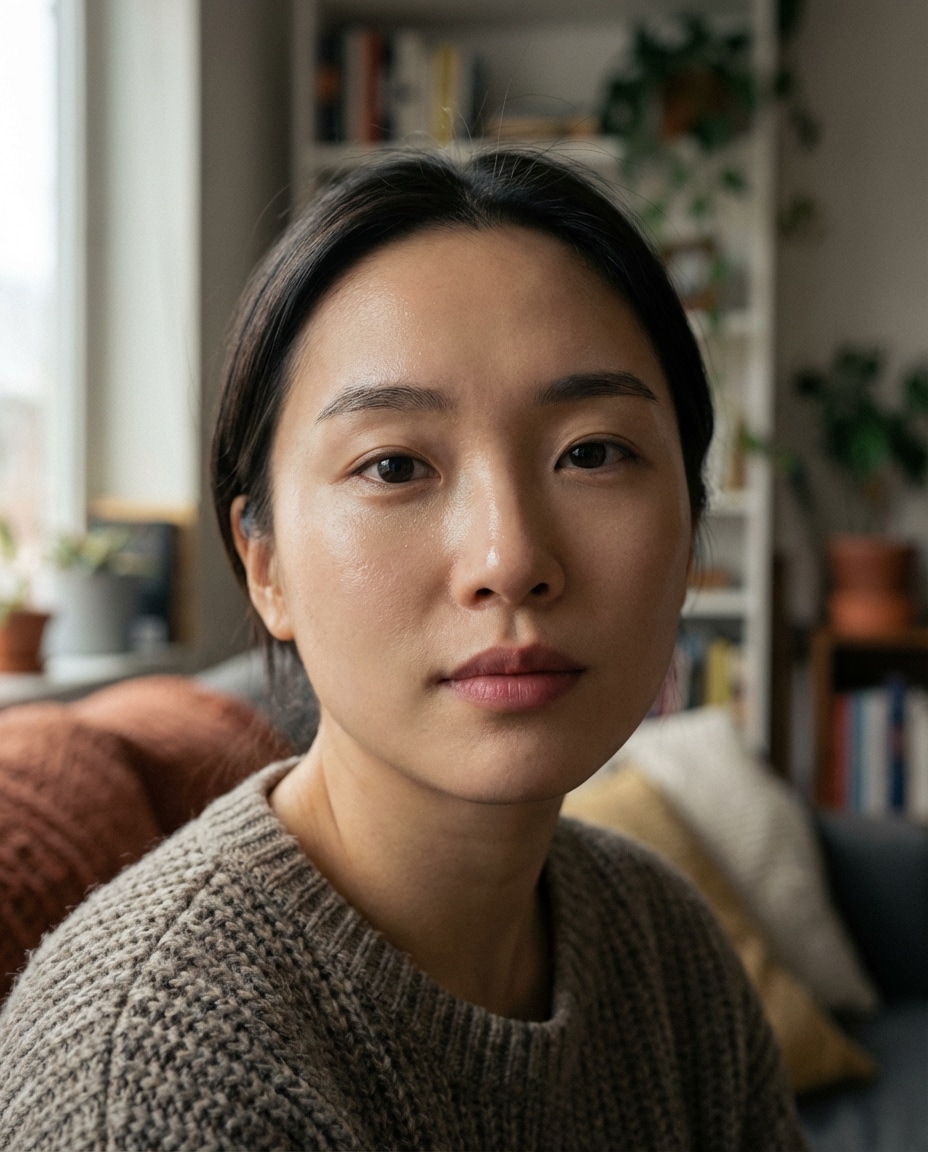 K-Drama Window Light AI portrait — Gemini AI Korean Style Prompt