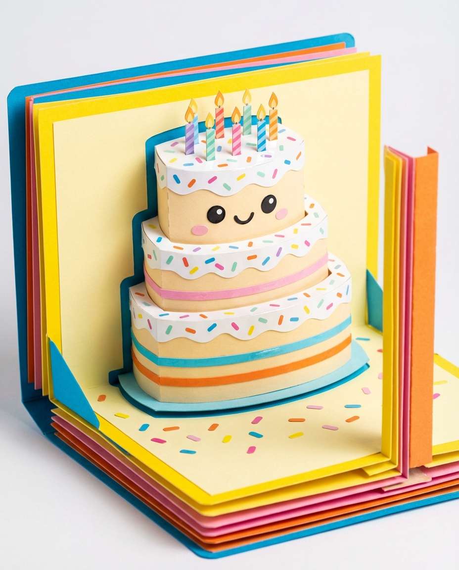 Kawaii Birthday Cake Pop AI portrait