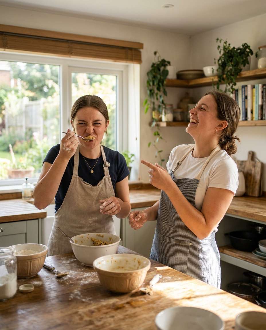 Kitchen Laughs AI portrait