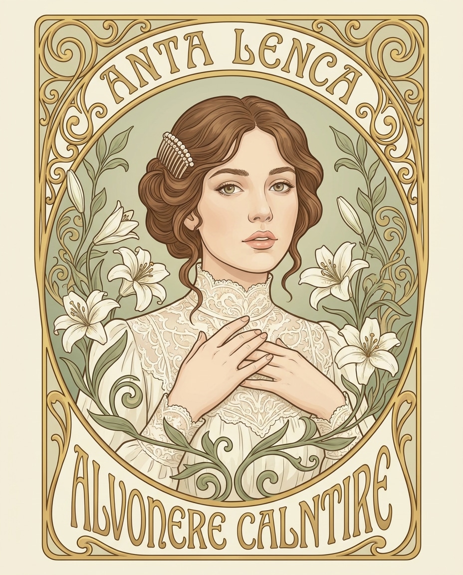 Lily Halo Poster AI portrait