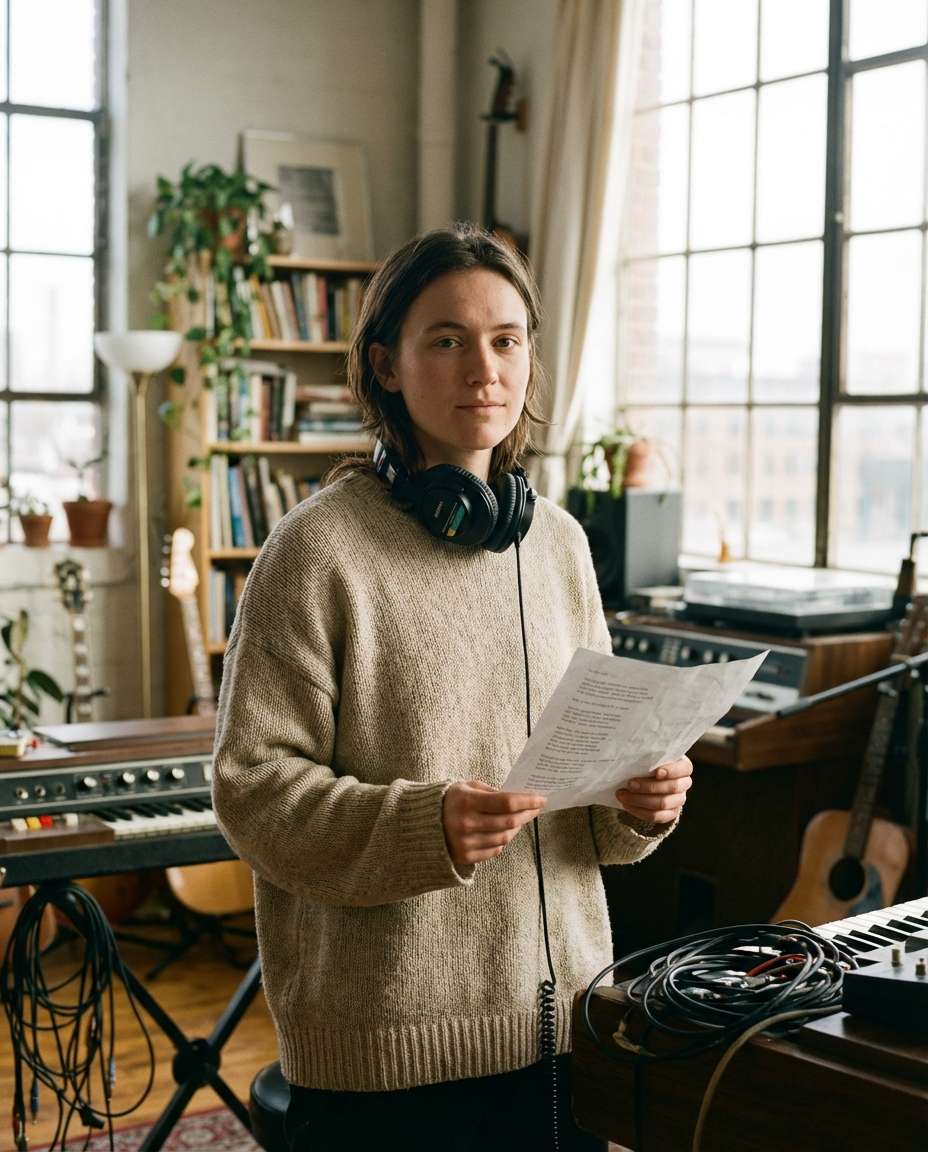 Loft Rehearsal Session AI portrait — Gemini AI Singer Photo Prompts