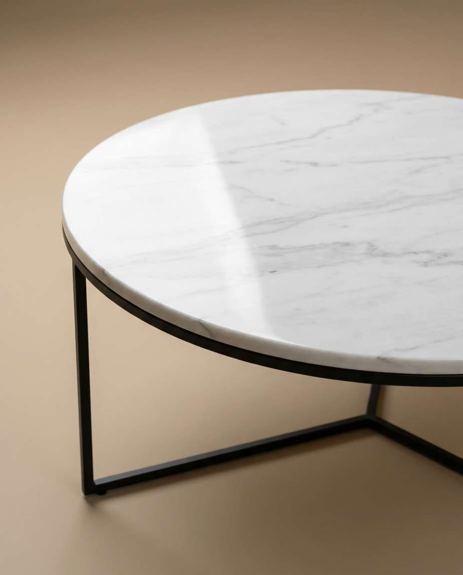 Marble Coffee Table AI portrait — Gemini AI Prompt for Furniture