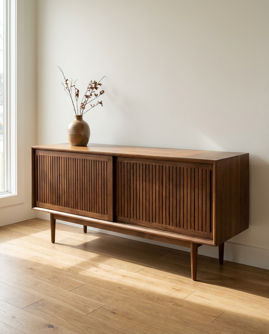 Mid-Century Sideboard AI portrait — Gemini AI Prompt for Furniture