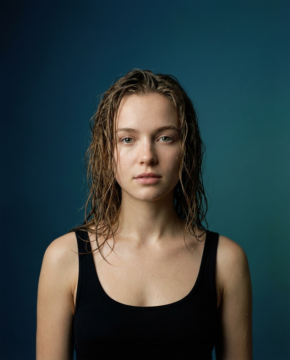 Minimal Cover Portrait AI portrait — Gemini AI Prompt Sza Over The Sea