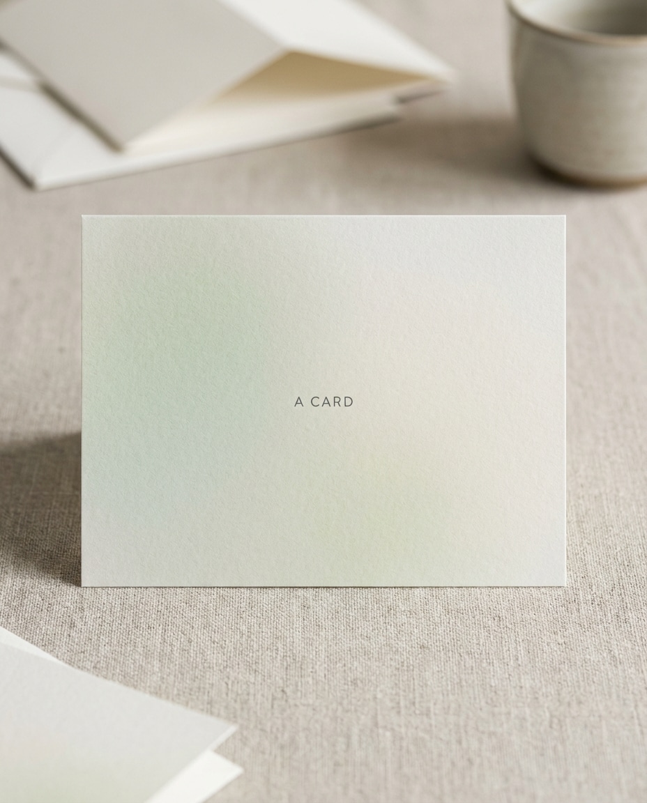 Minimal Gradient Wash AI portrait — AI Minimalist Card Prompts
