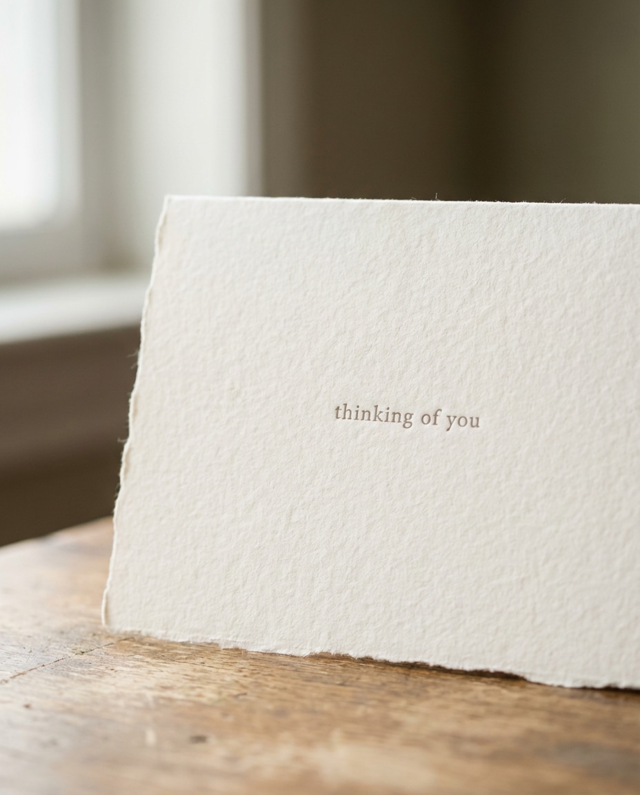 Minimal Sympathy Card AI portrait — AI Minimalist Card Prompts