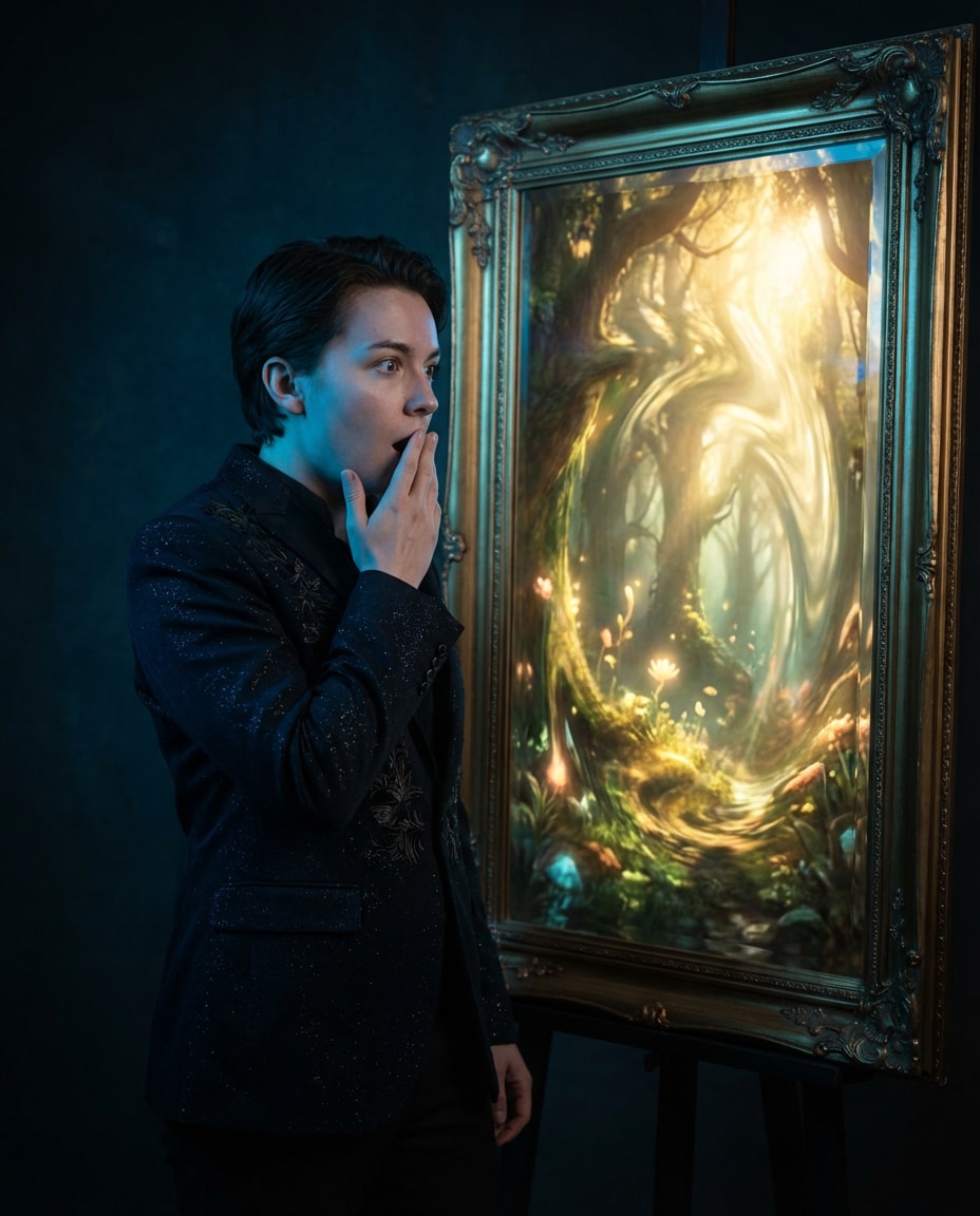 Mirror Realm Portrait AI portrait — Gemini AI Fairytale Prompt
