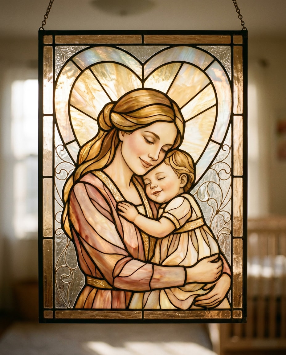 Mother and Child AI portrait