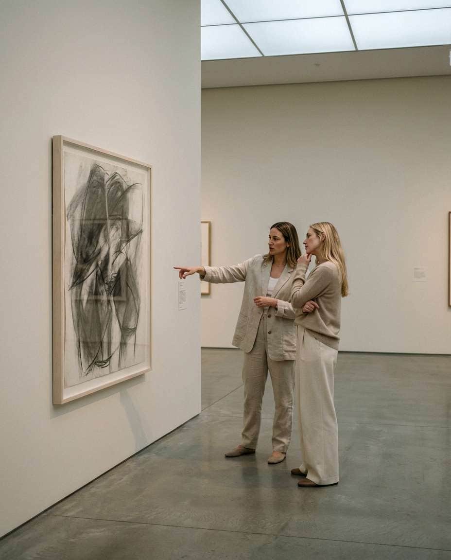 Museum Quiet Moment AI portrait — Gemini Prompt for Sisters