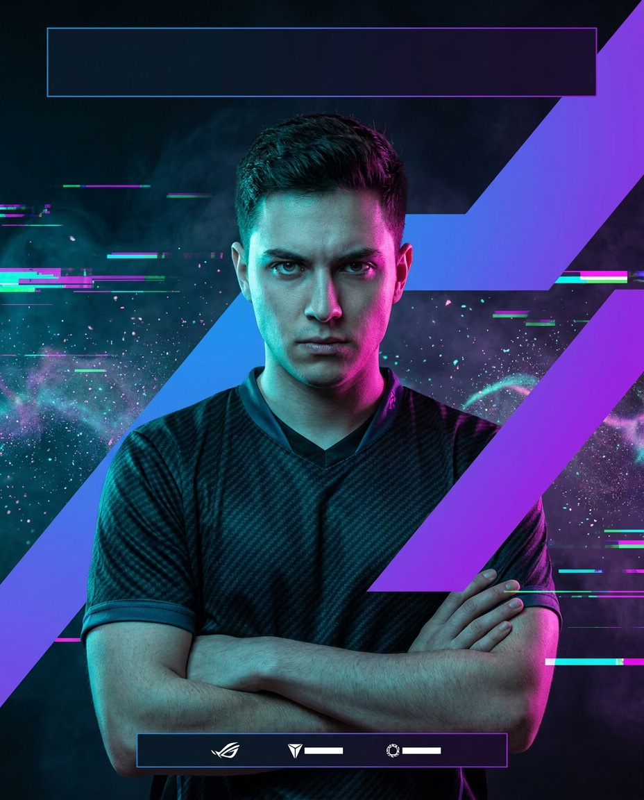 Neon MVP Closeup AI portrait