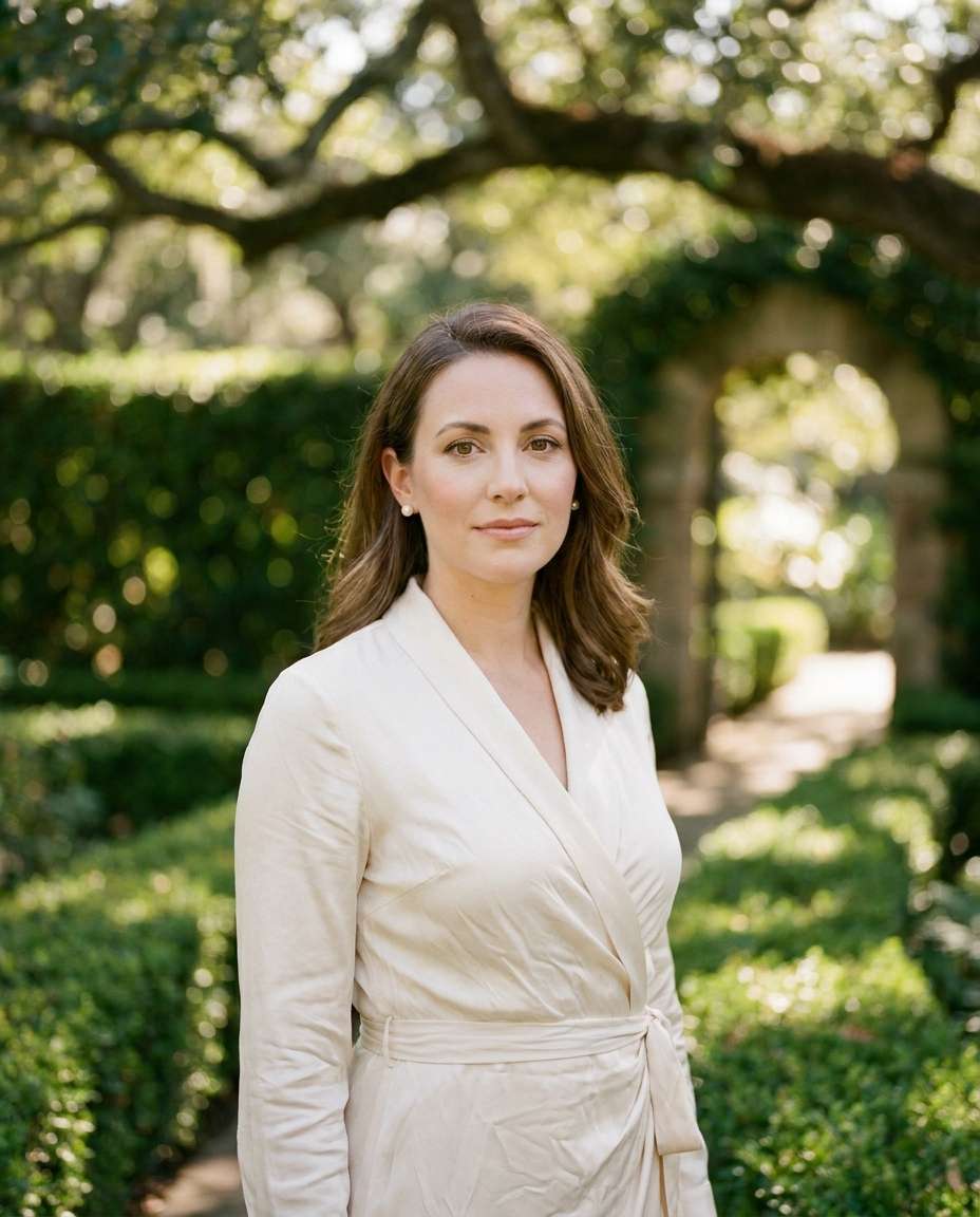 Old Money Garden AI portrait