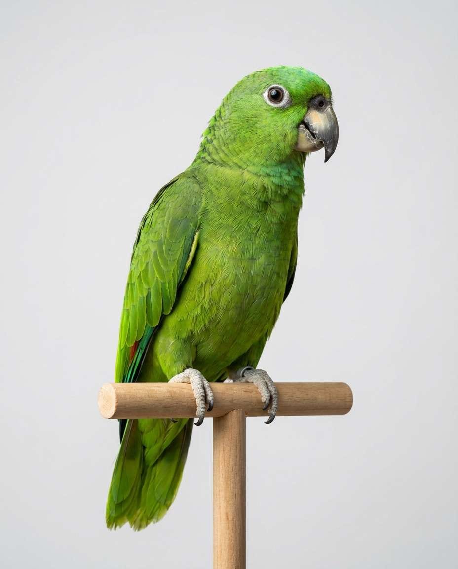 Parrot Studio Clean AI portrait — Gemini AI Bird Prompt