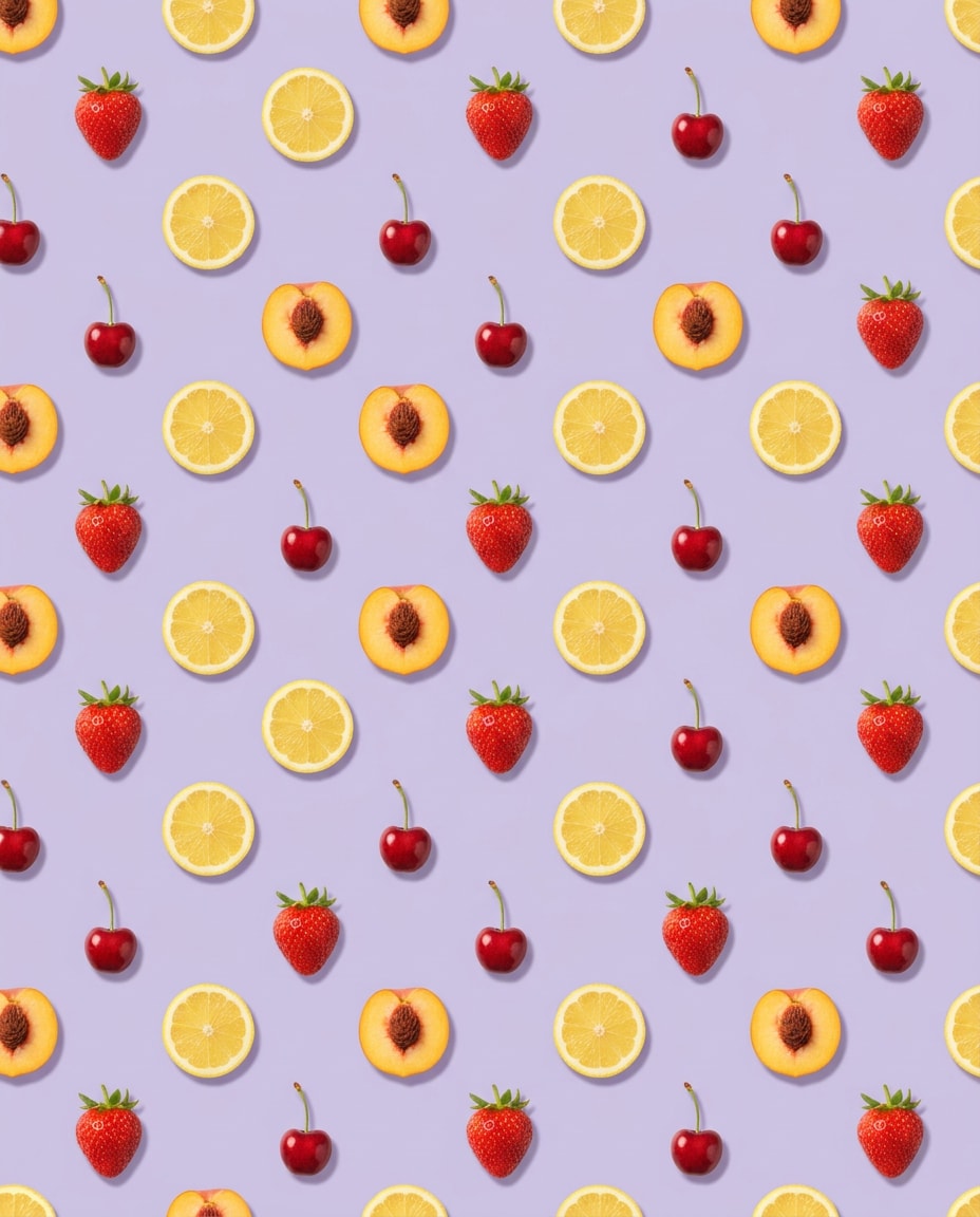 Pastel Fruit Pattern AI portrait