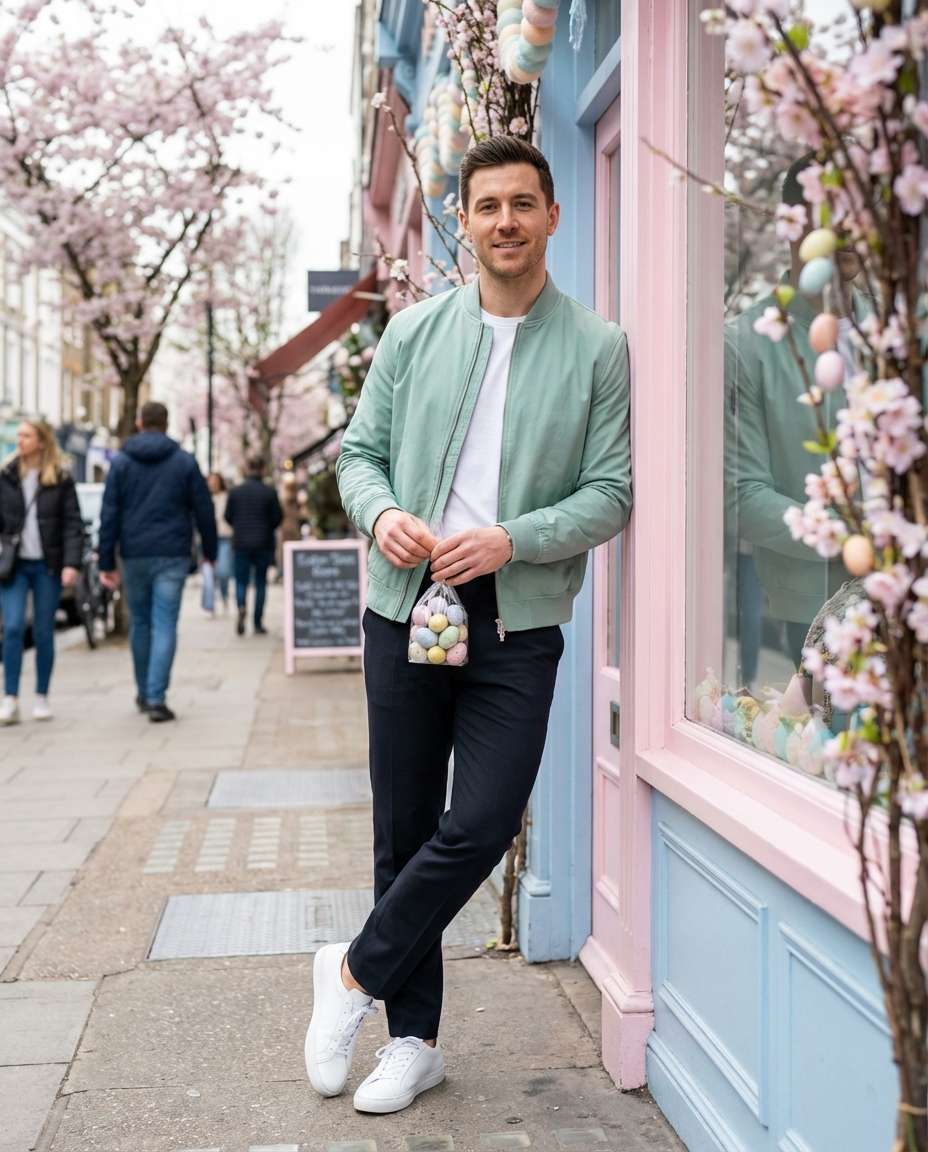 Pastel Street Style AI portrait