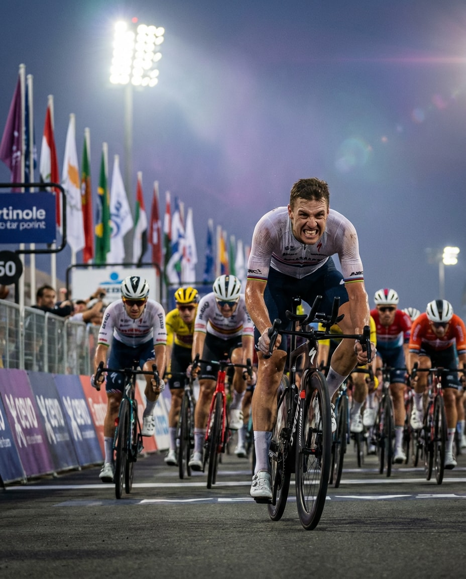 Peloton Sprint Finish AI portrait