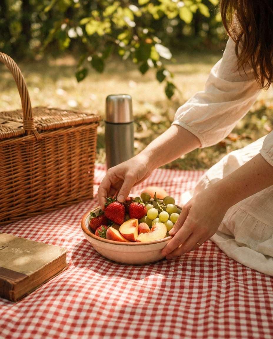Picnic Fruit Aesthetic AI portrait