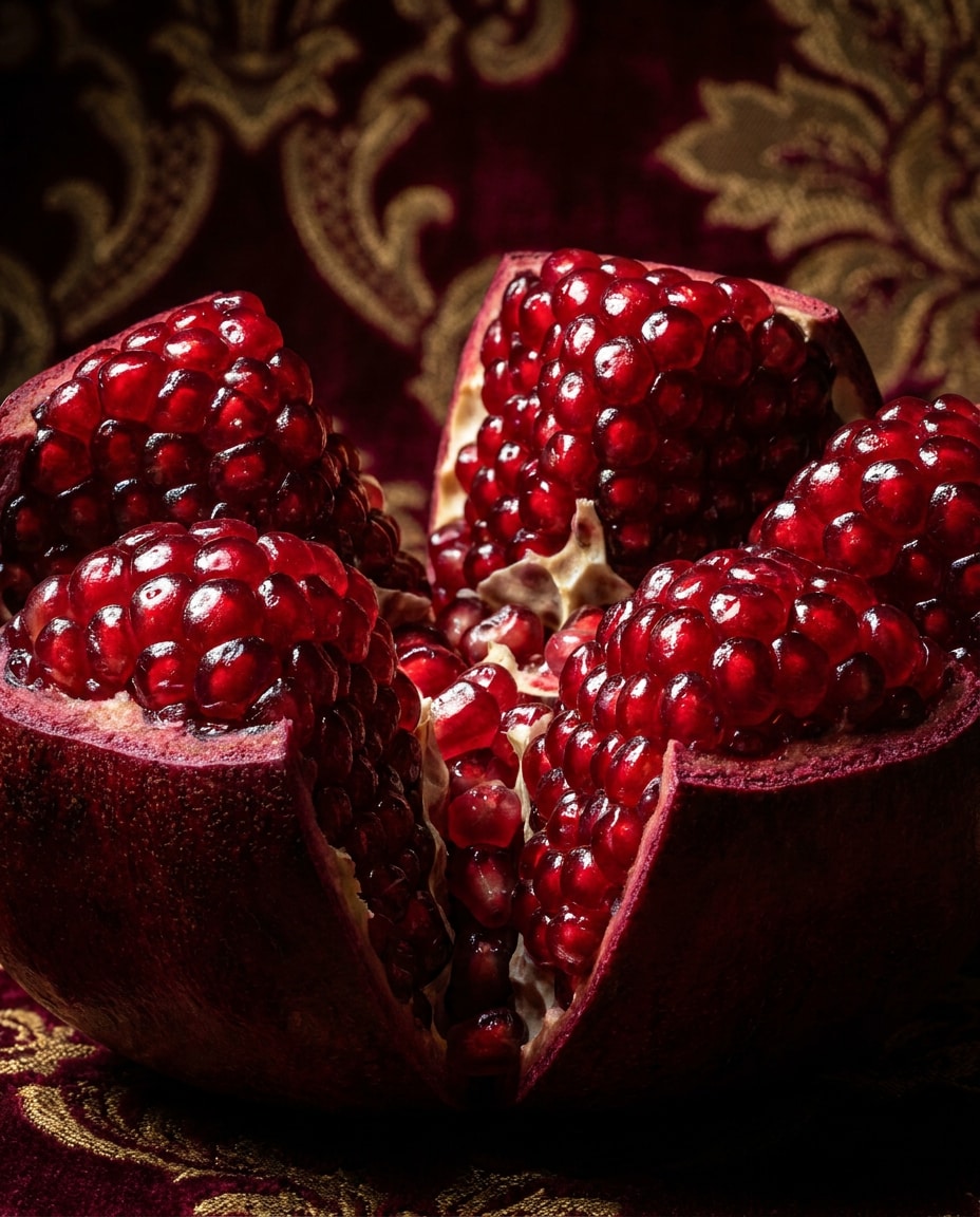 Pomegranate Jewel Closeup AI portrait