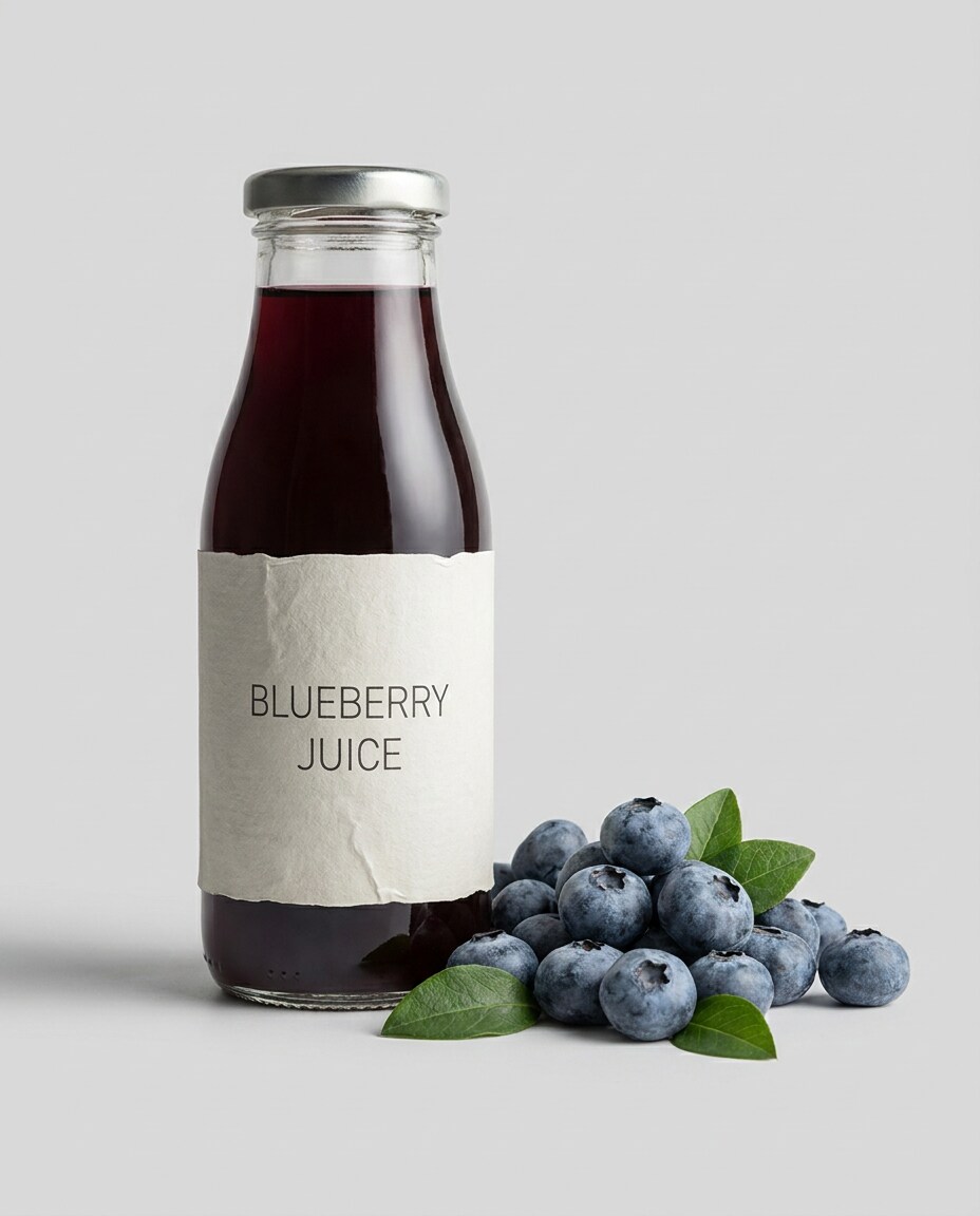 Premium Label Mockup AI portrait example — AI Blueberry Image Prompts for Gemini & ChatGPT