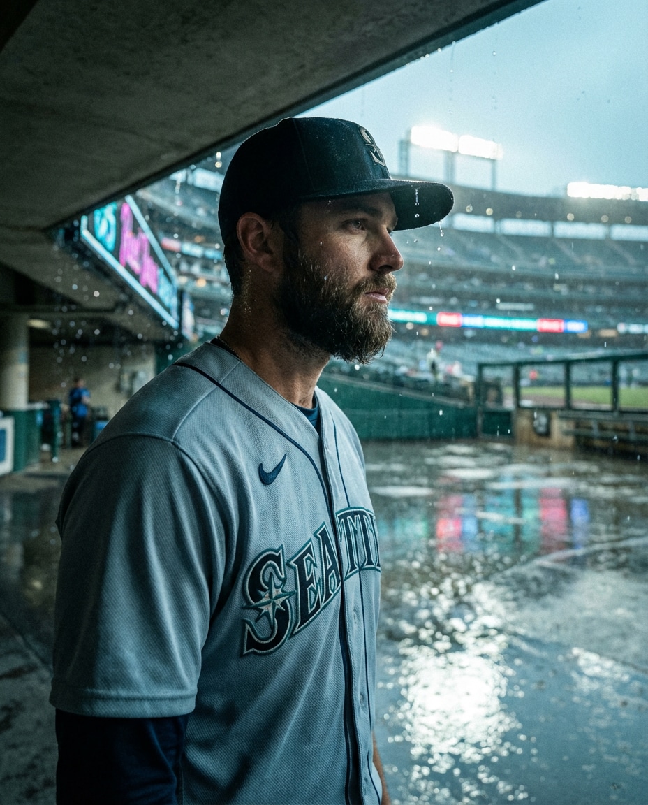 Rain Delay Drama AI portrait