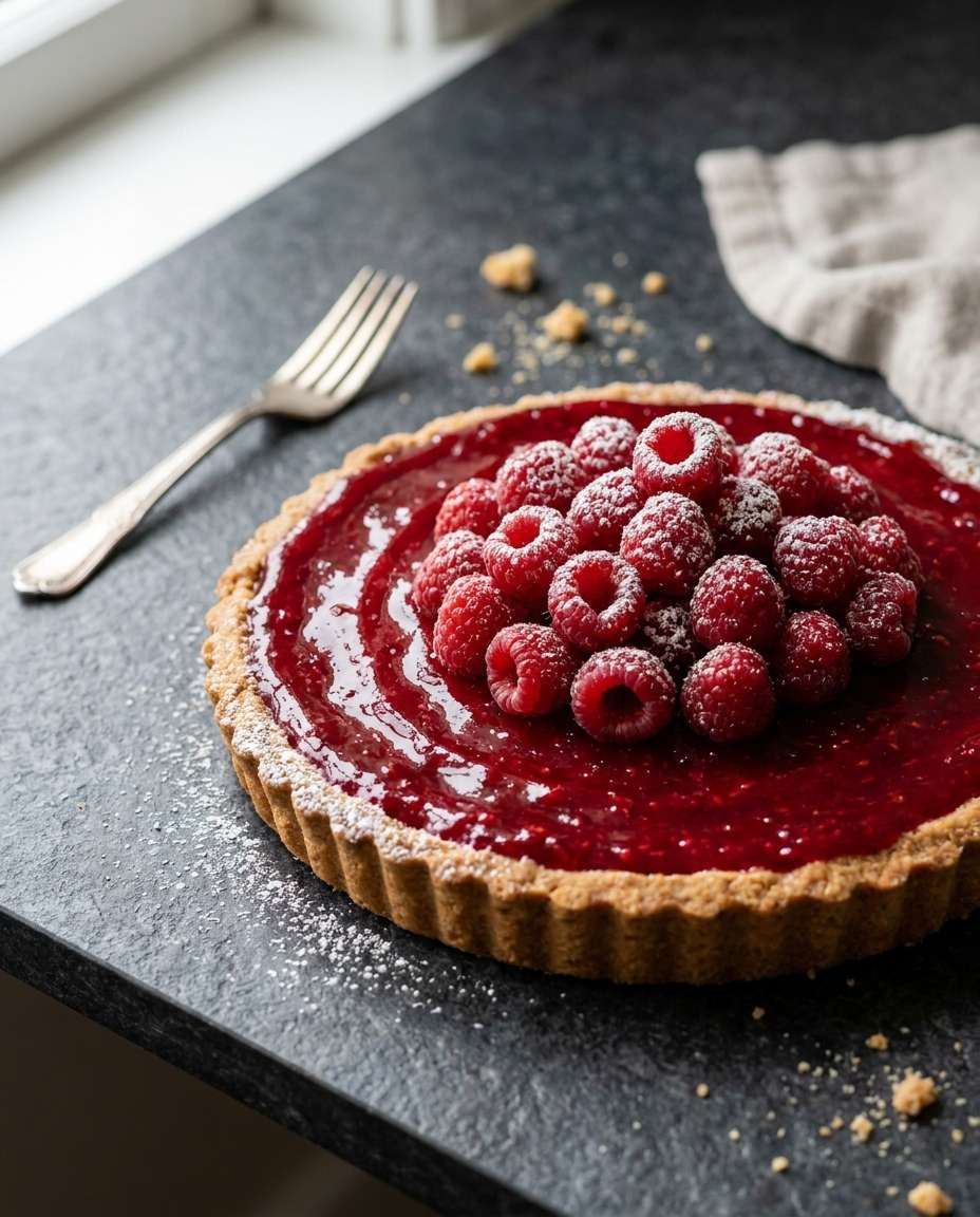 Raspberry Tart Hero AI portrait example — Free AI Raspberry Fruit Photo Prompts for Gemini & ChatGPT