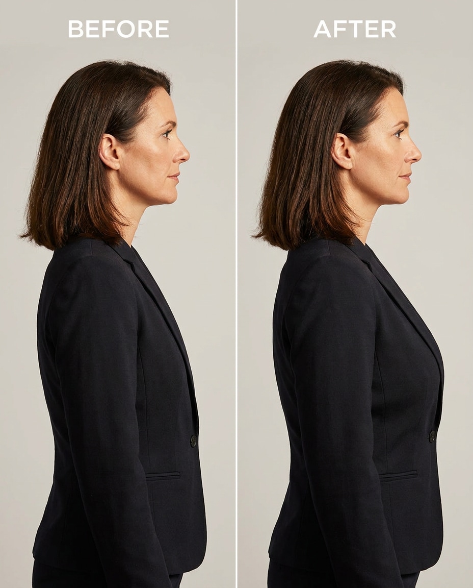 Refined Side Profile AI portrait example — AI Breast Expansion Prompts for Gemini & ChatGPT: 25+ natural retouch ideas