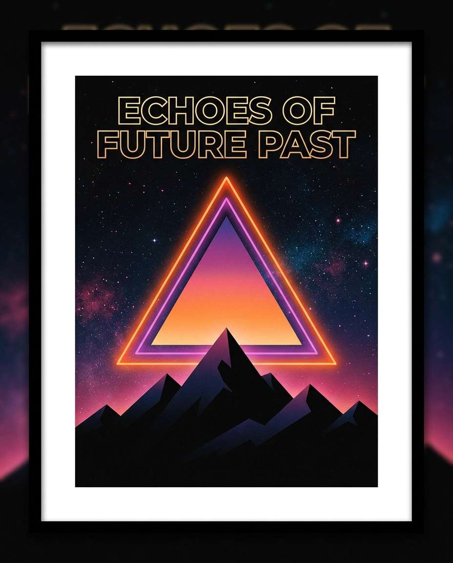 Retro Futurism Triangle AI portrait