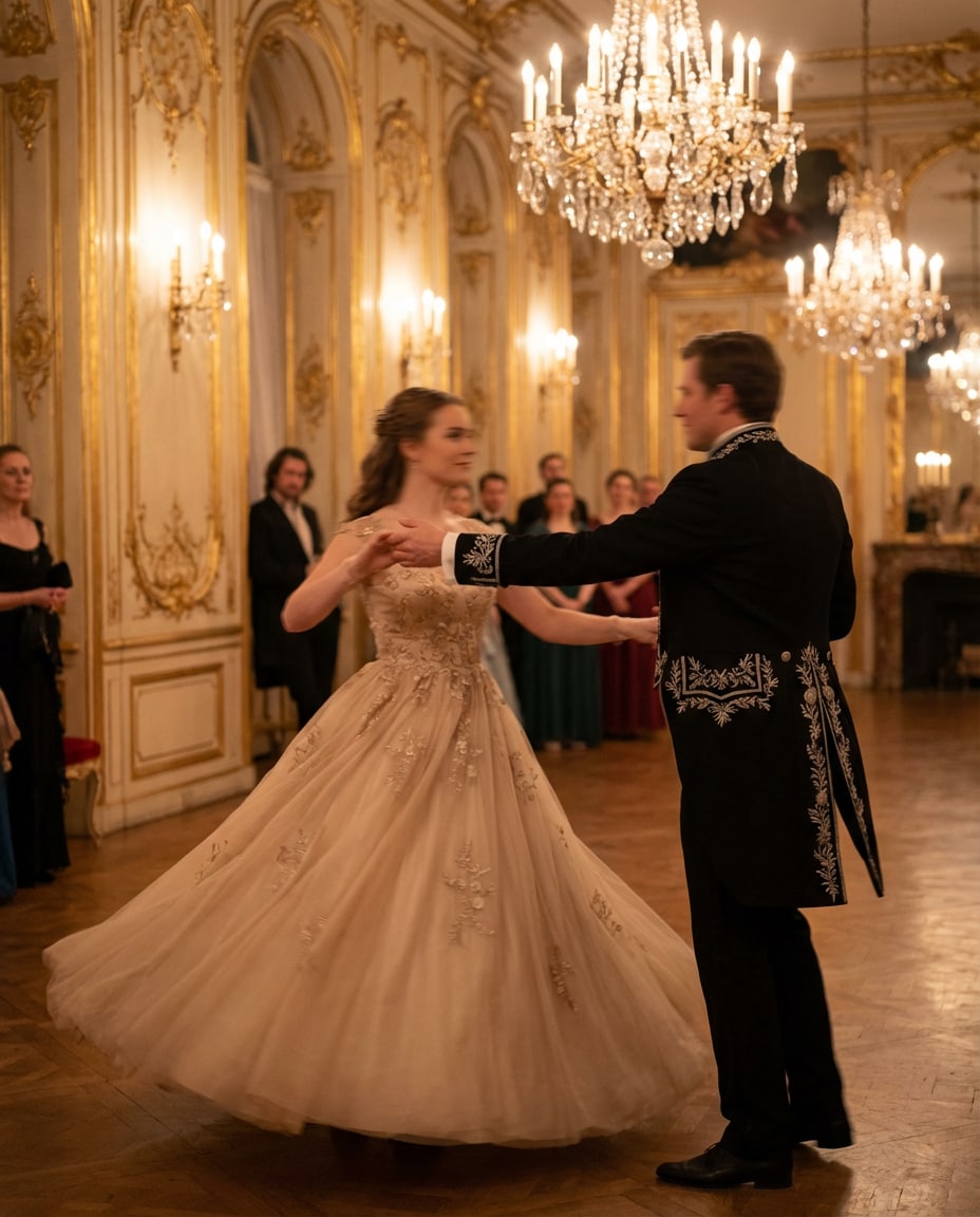Royal Ballroom Waltz AI portrait