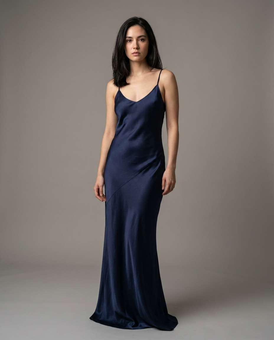 Satin-Like Shine Control AI portrait — Gemini AI Silk Dress Prompt