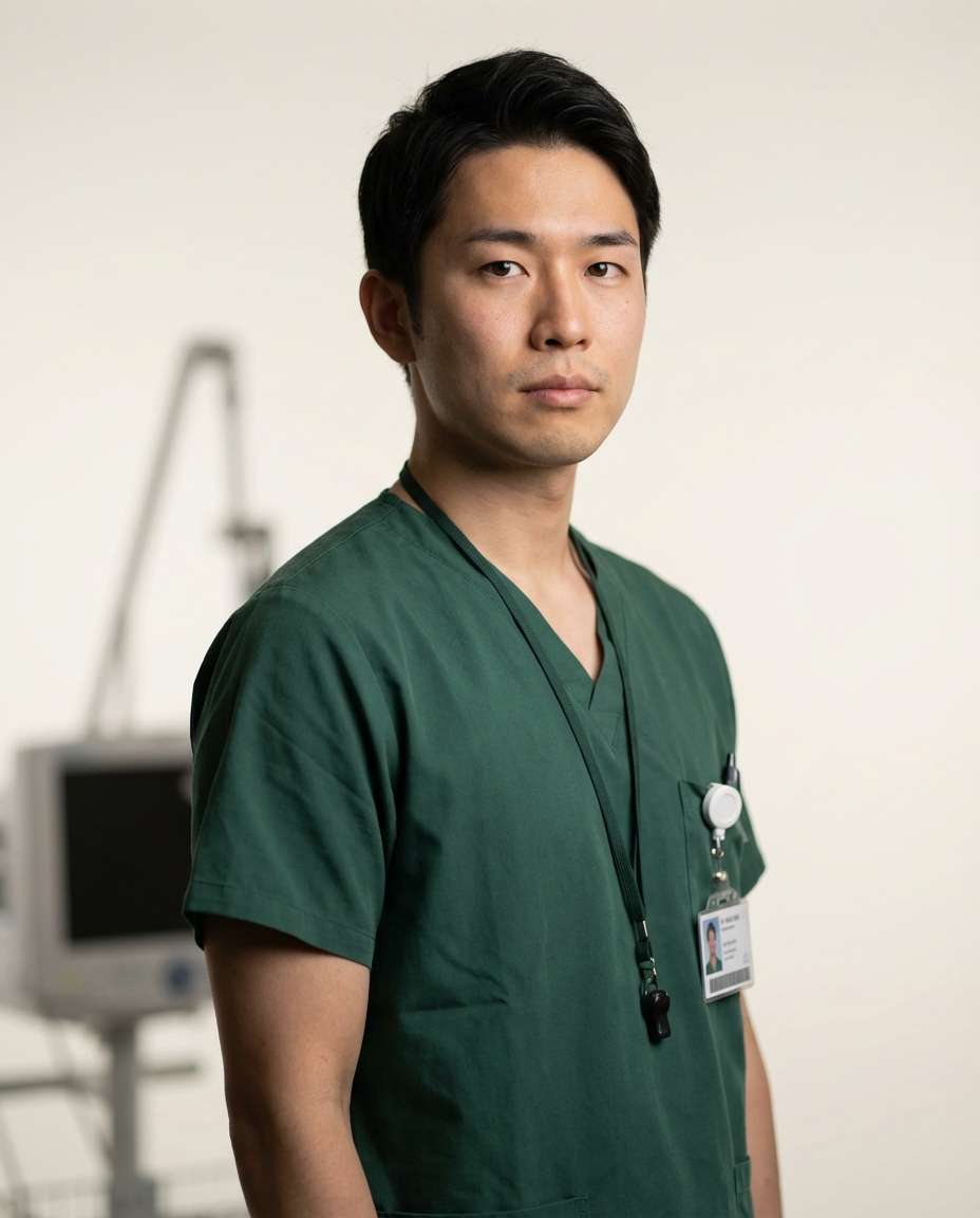 Scrubs Portrait Minimal AI portrait
