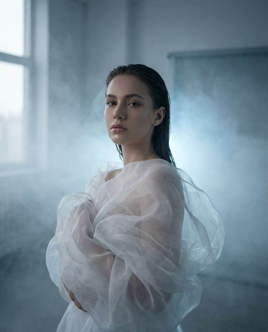 Sea Fog Studio Mix AI portrait — Gemini AI Prompt Sza Over The Sea