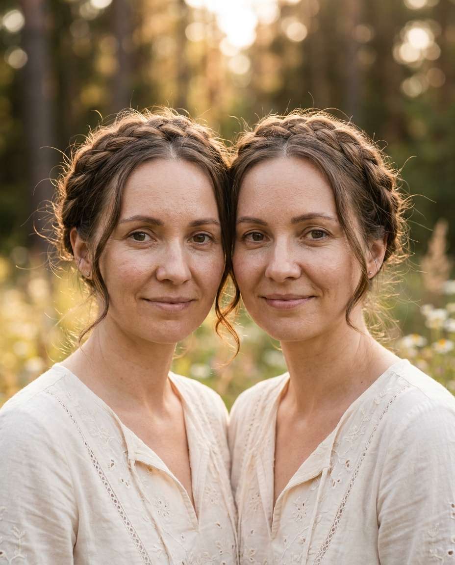 Sister Braids AI portrait — Gemini Prompt for Sisters