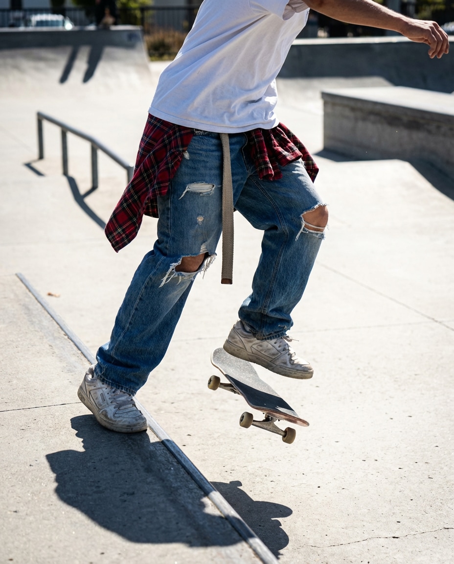 Skatepark Motion Freeze AI portrait