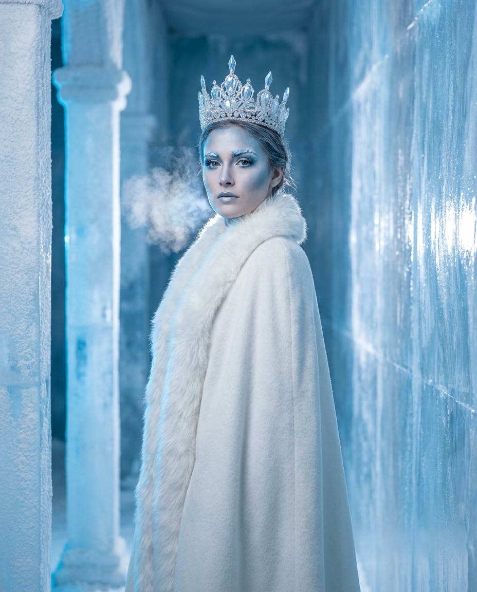 Snow Queen Portrait AI portrait — Gemini AI Fairytale Prompt