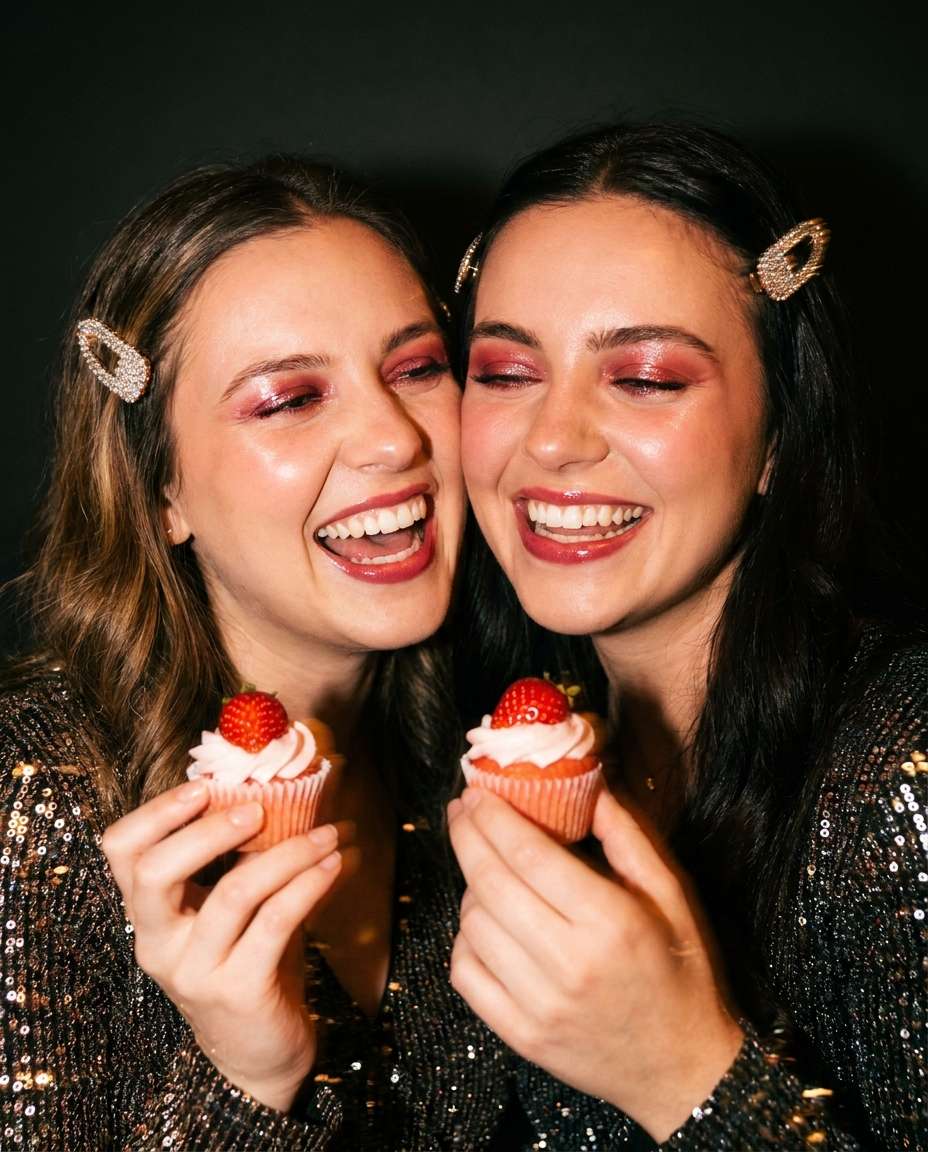 Soft Flash Party Snap AI portrait — Strawberry Aesthetic Prompts for Gemini & ChatGPT
