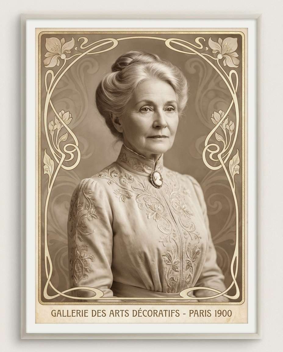 Soft Sepia Classic AI portrait example — Free Copy & Paste