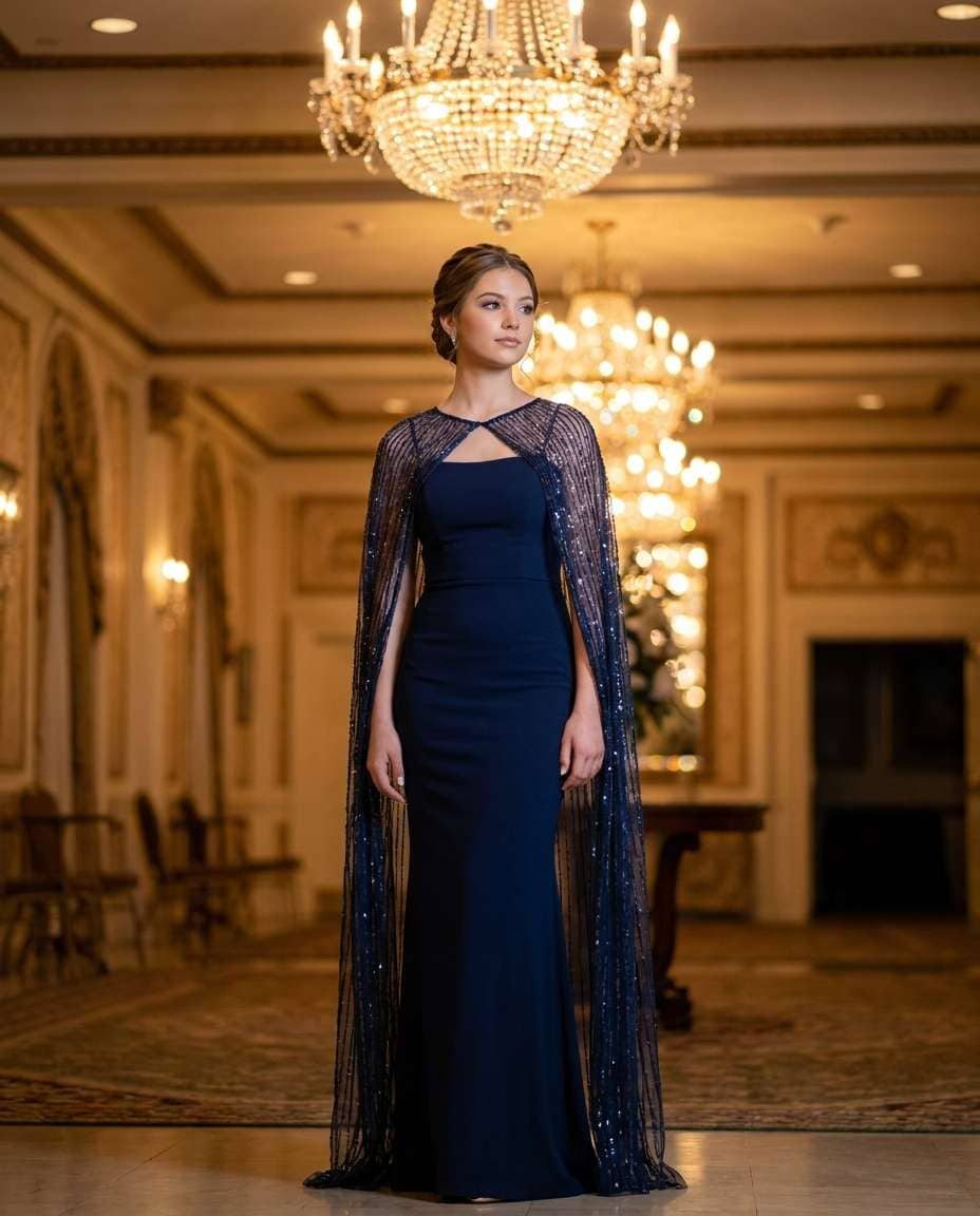 Sparkly Cape Moment AI portrait