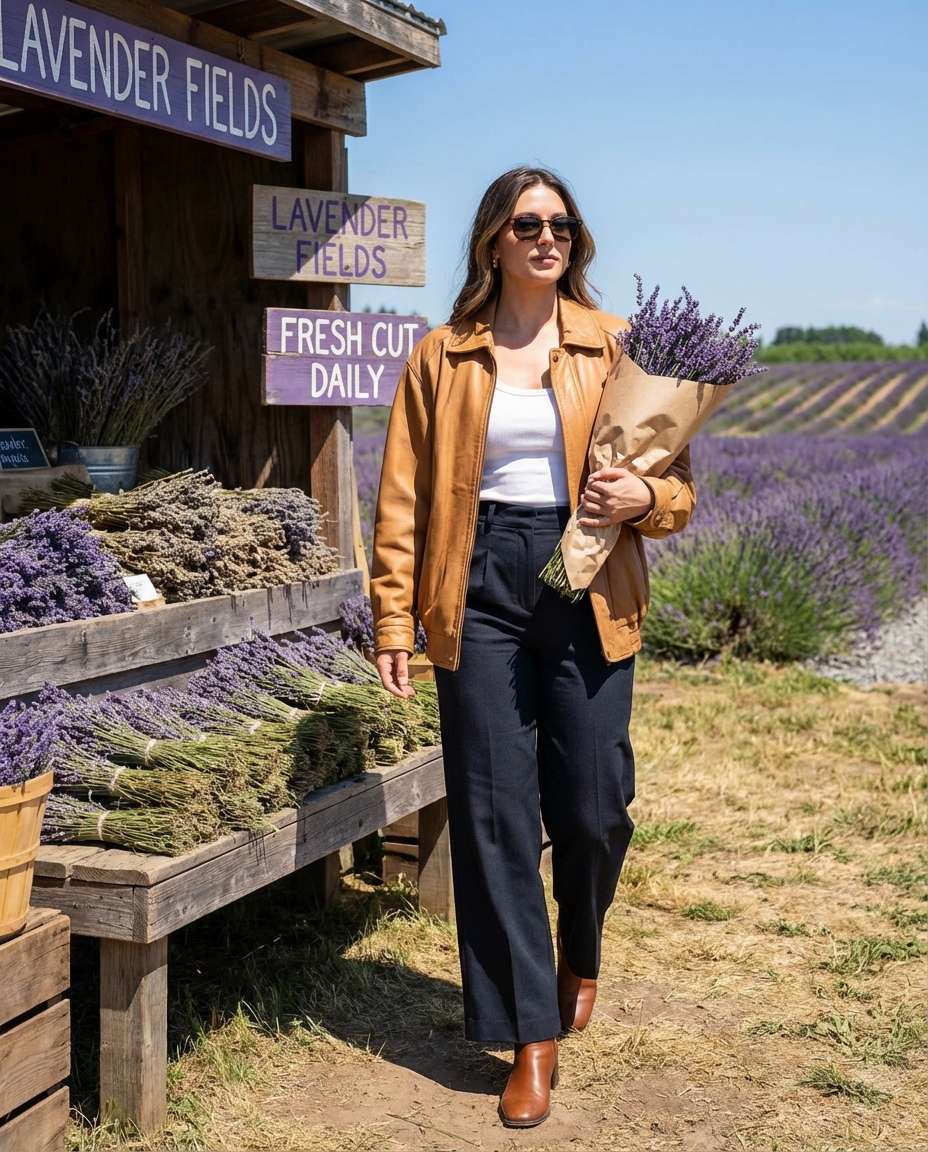 Street Style Lavender Market AI portrait