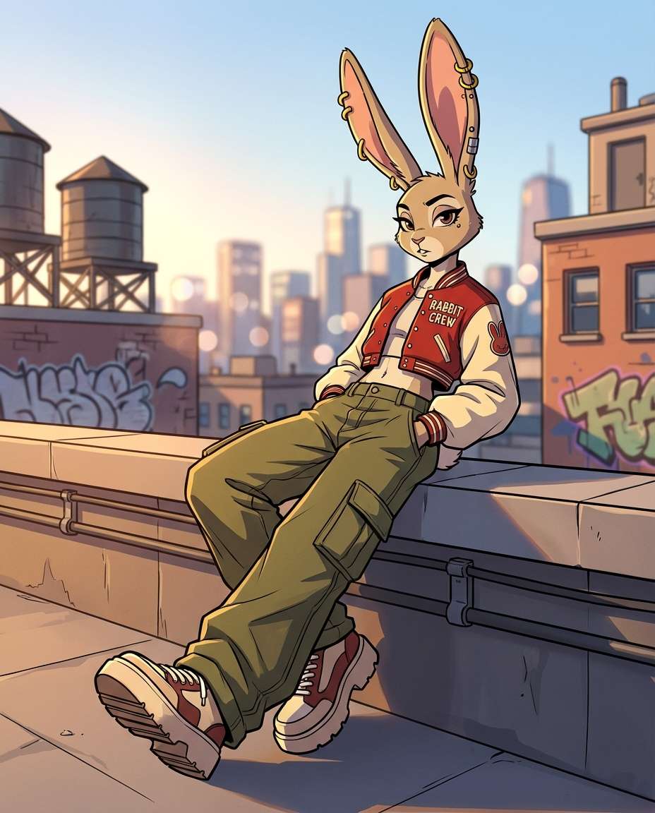 Streetwear Full Body AI portrait